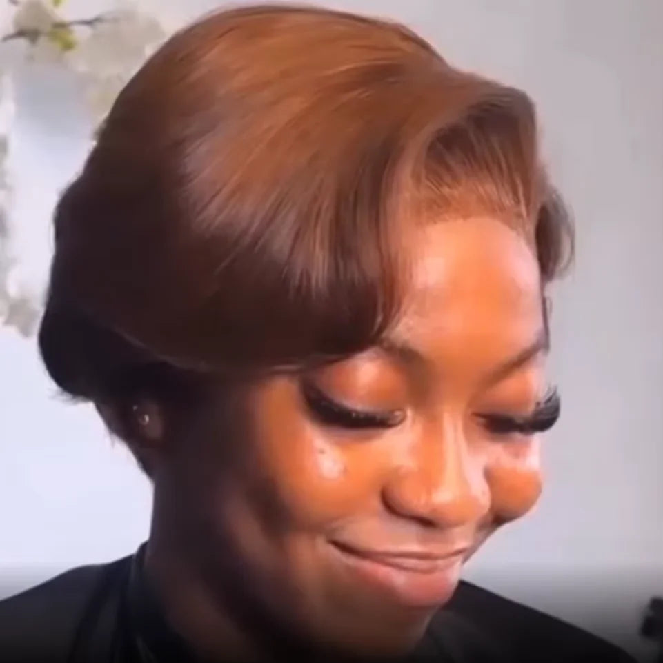 Burmese Hair Side Part Pixie