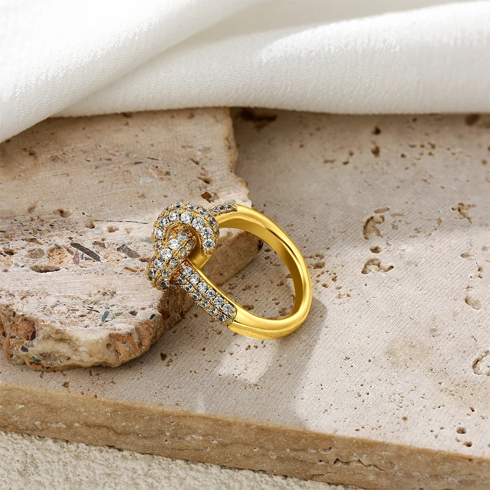 Colored Zircon  Intersection Ring Classic