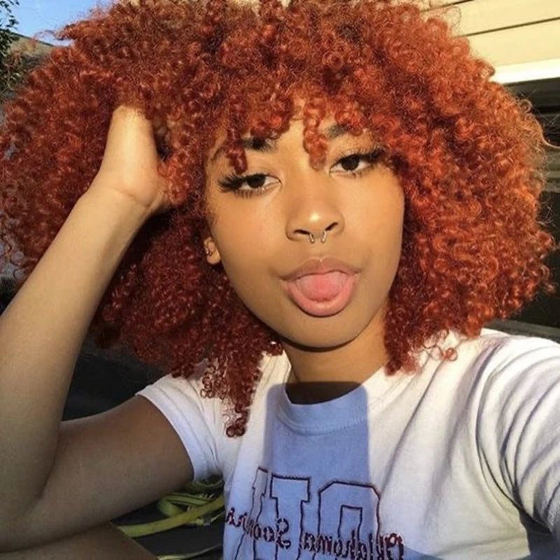 Orange Ginger Blonde Wig for Women