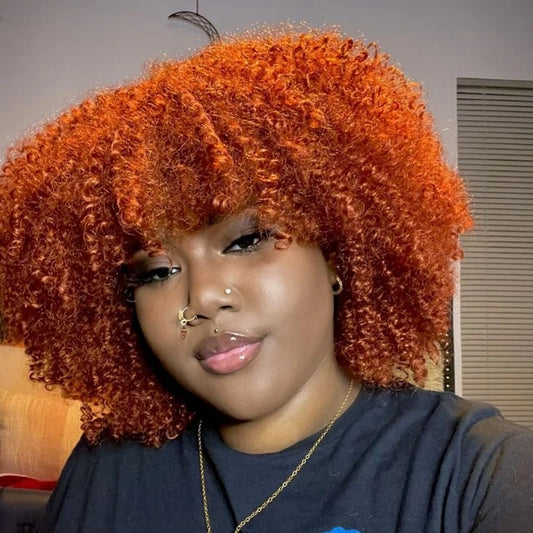Orange Ginger Blonde Wig for Women