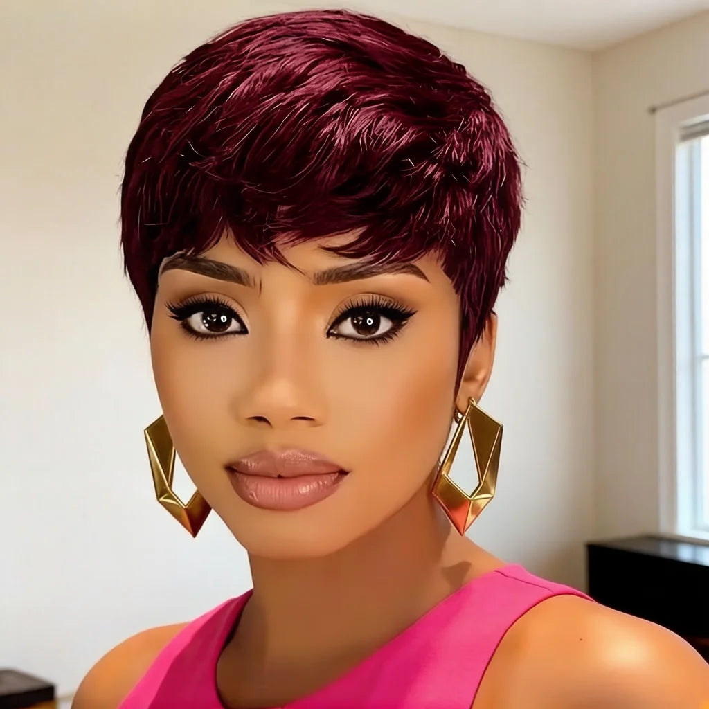 Human Hair Short Pixie
