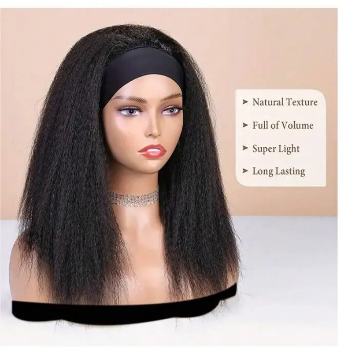 Long Kinky Half Wig