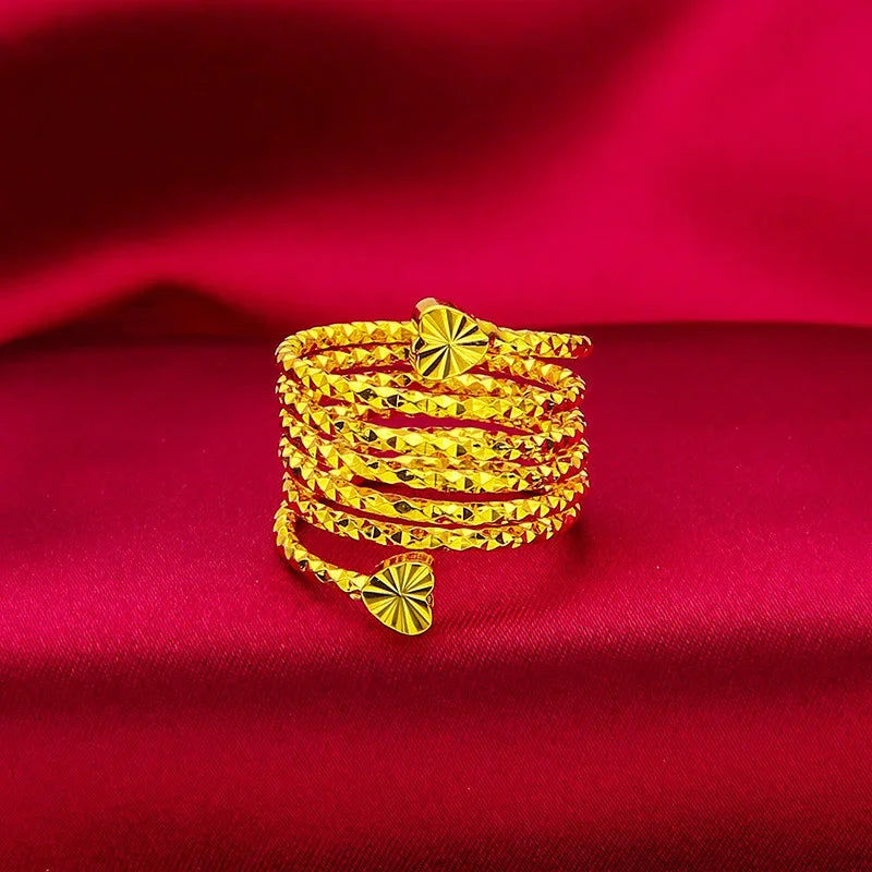 Heart Ring Pure Gold,
