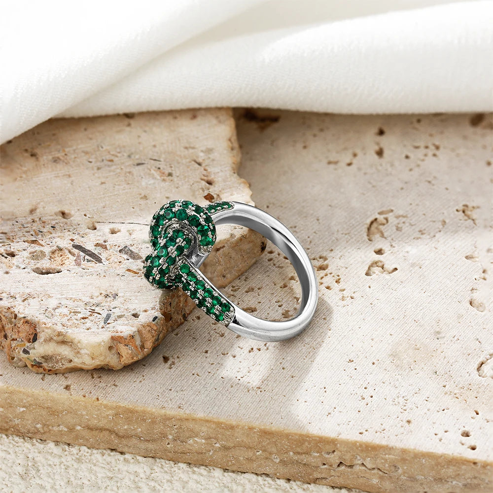 Colored Zircon  Intersection Ring Classic