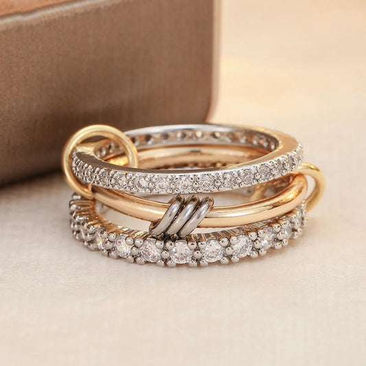 A Three-Ring Stacked Ring
