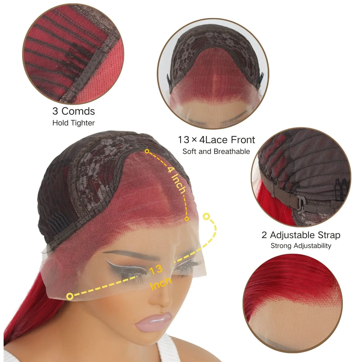 Burgundy Red Wig