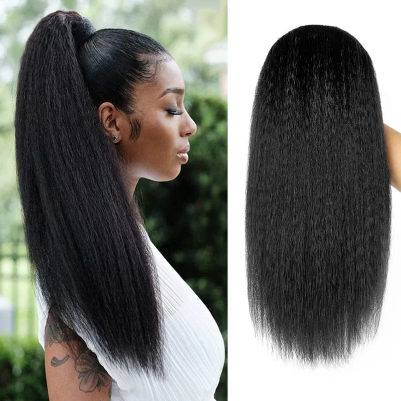 Long Kinky Straight Wig