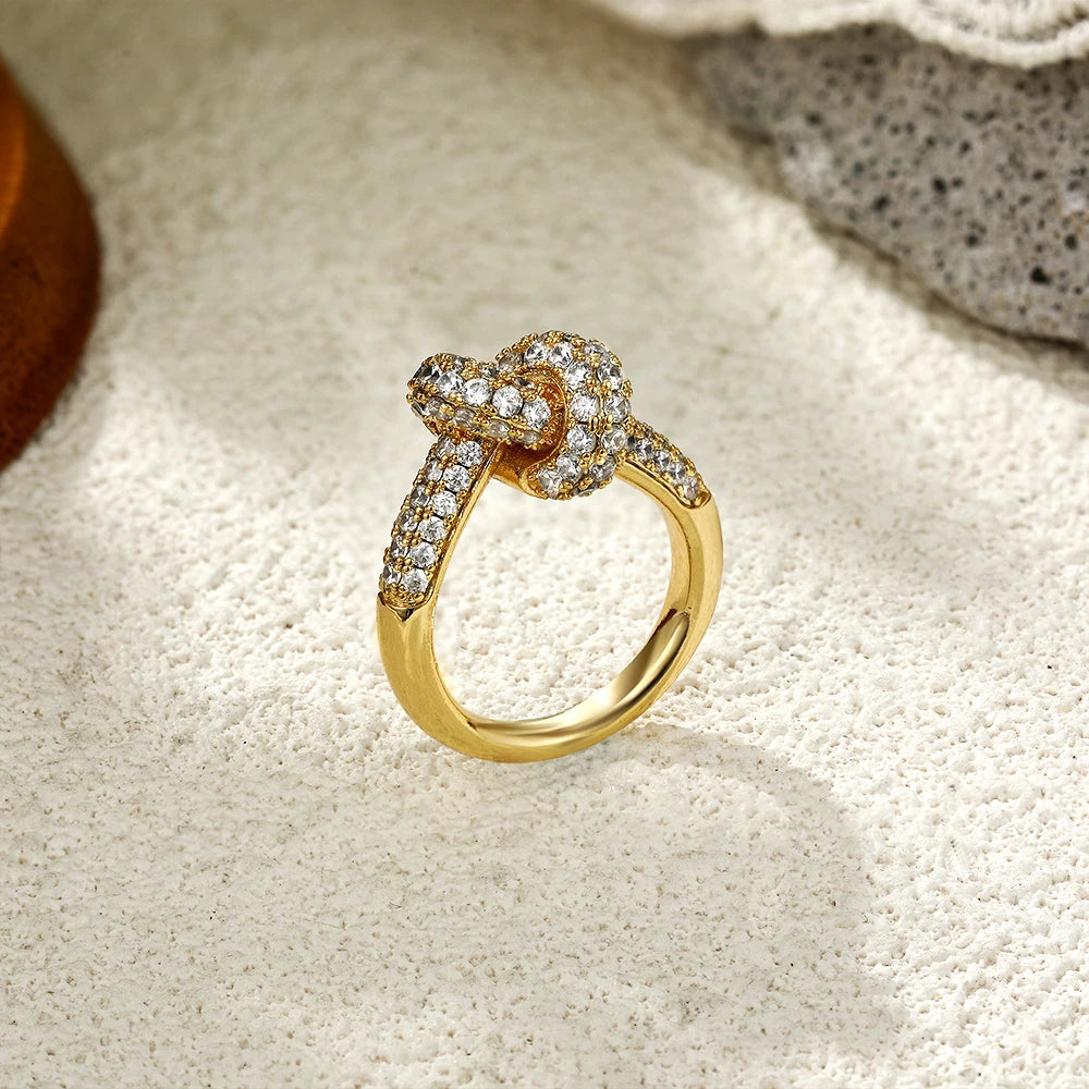 Colored Zircon  Intersection Ring Classic