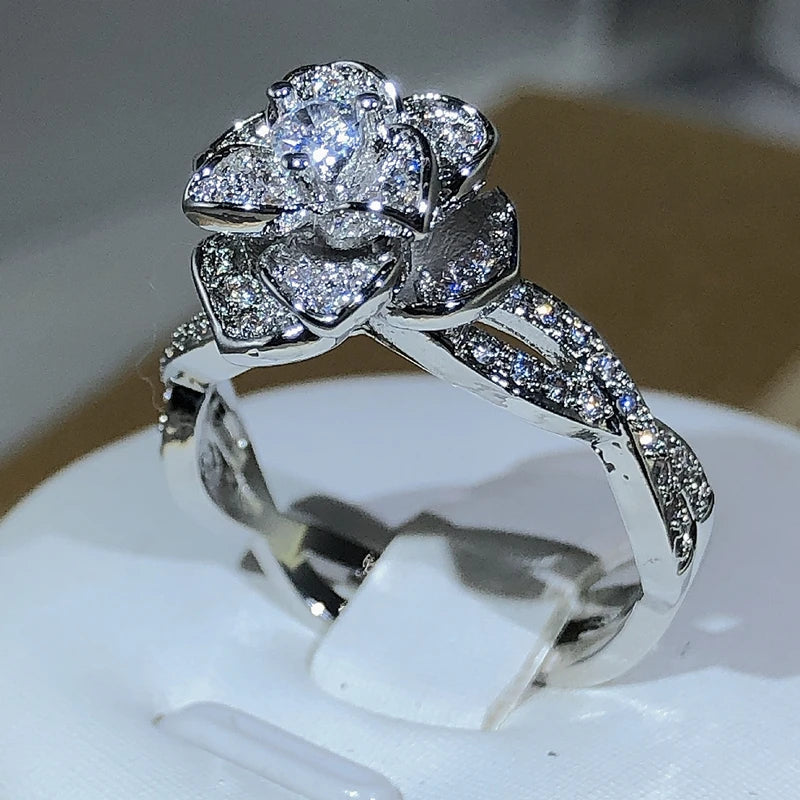 Three-Dimensional Rose Ring
