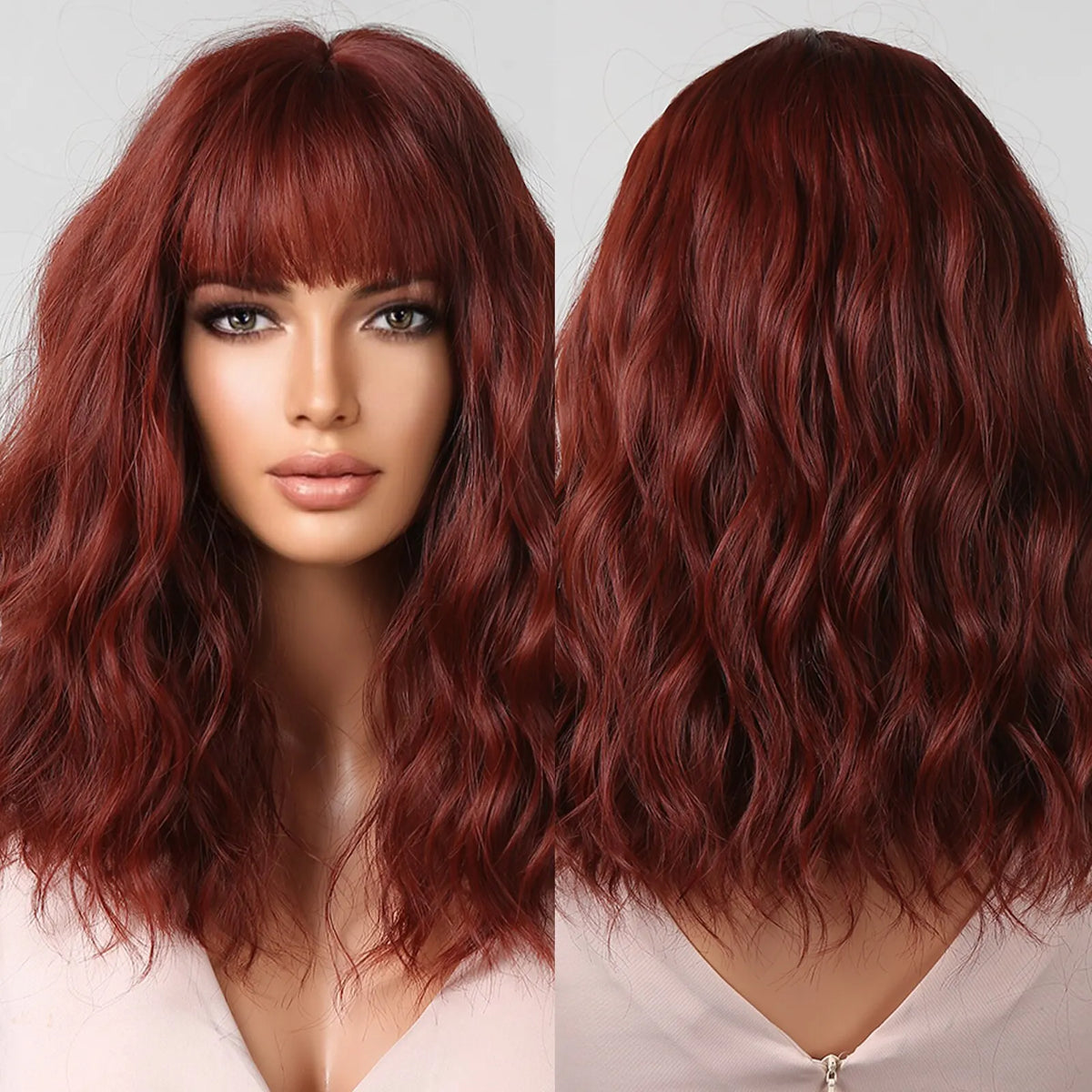 Short Wavy Bob Wigs
