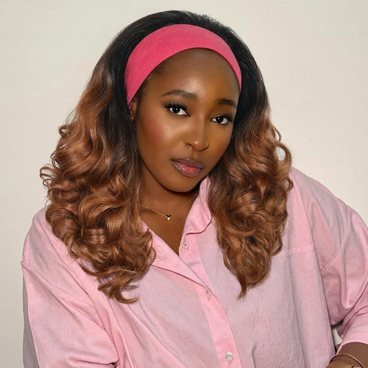 Yaki Curly Headband Wigs