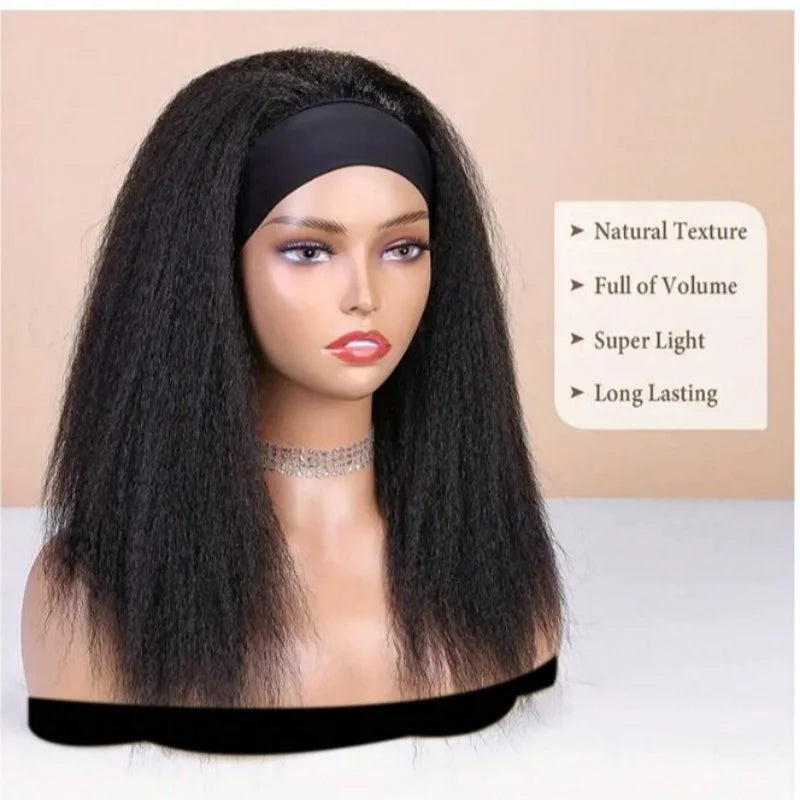 Long Kinky Half Wig