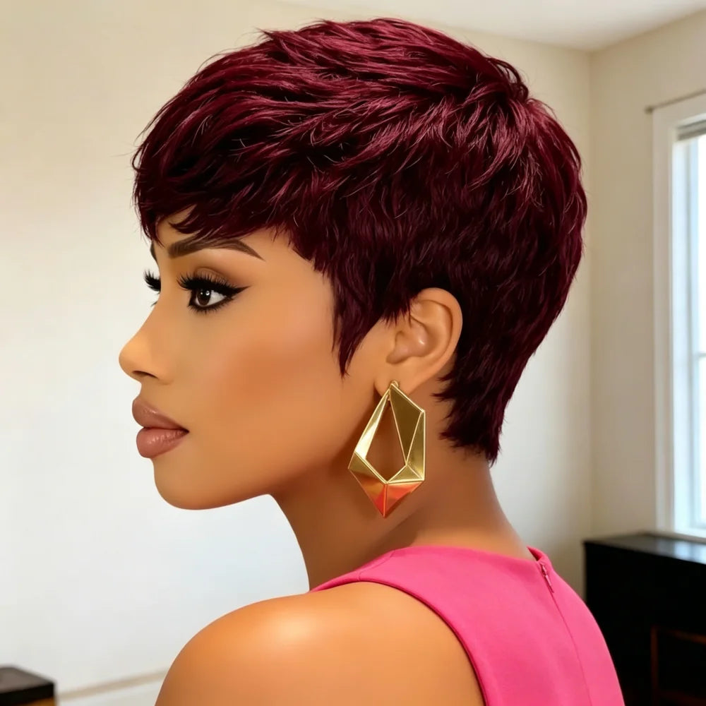 Human Hair Short Pixie