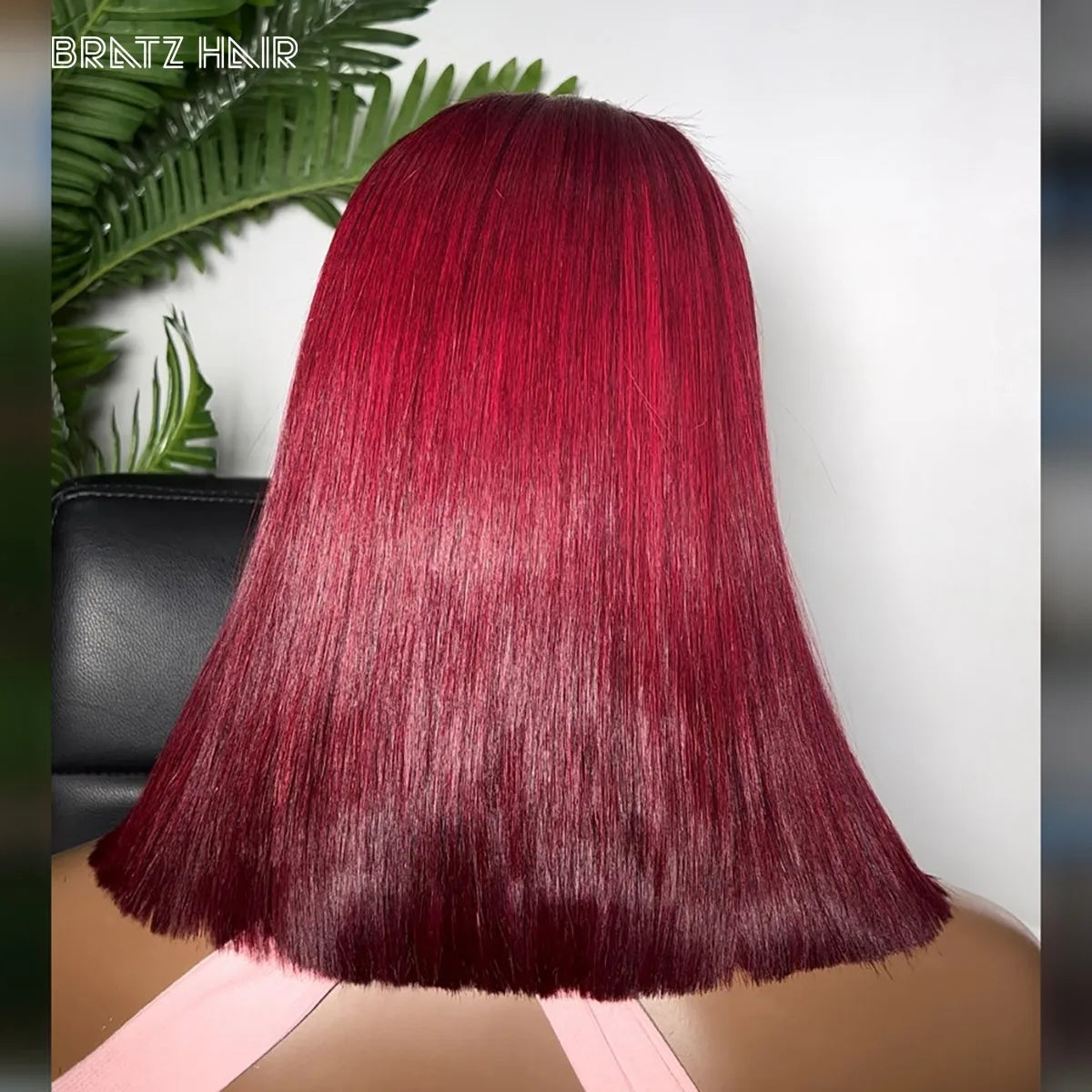 Burgundy Glueless Bob Wig