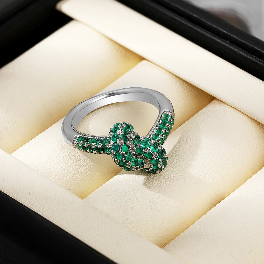 Colored Zircon  Intersection Ring Classic