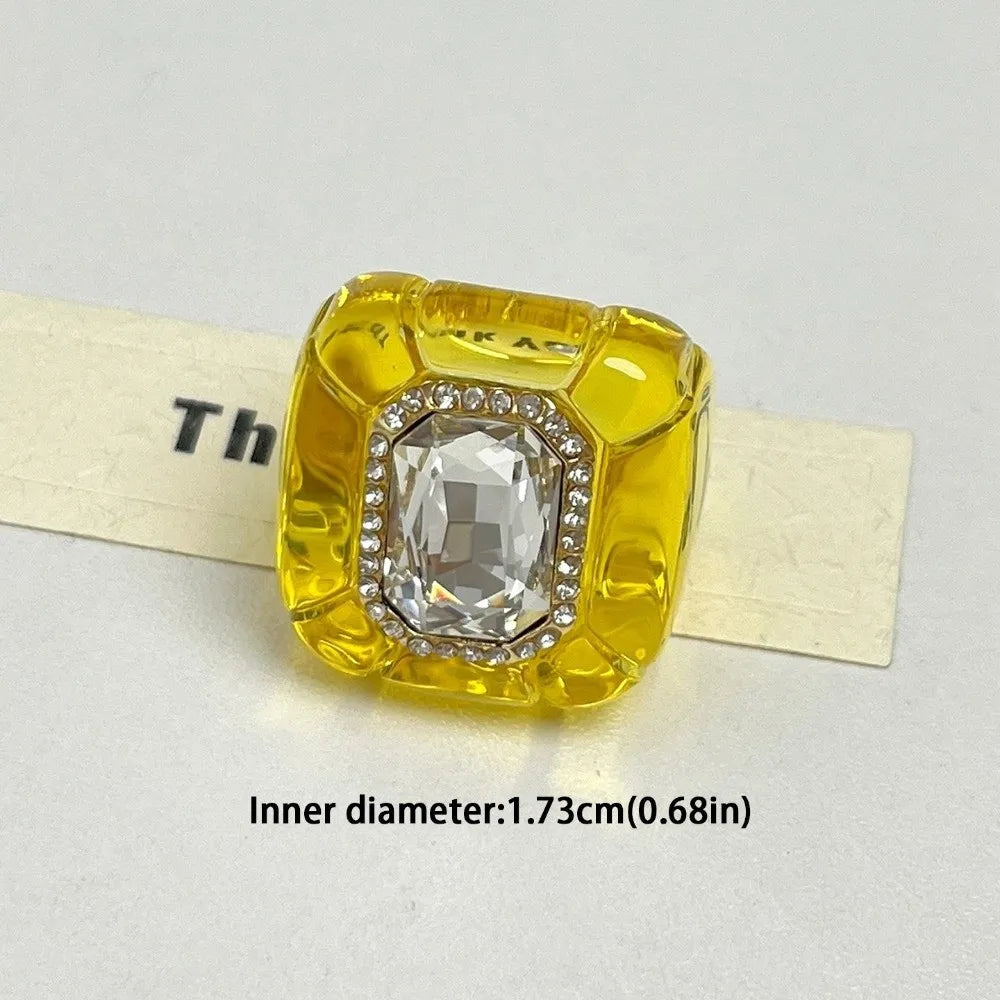 New Colorful Rhinestones Ring
