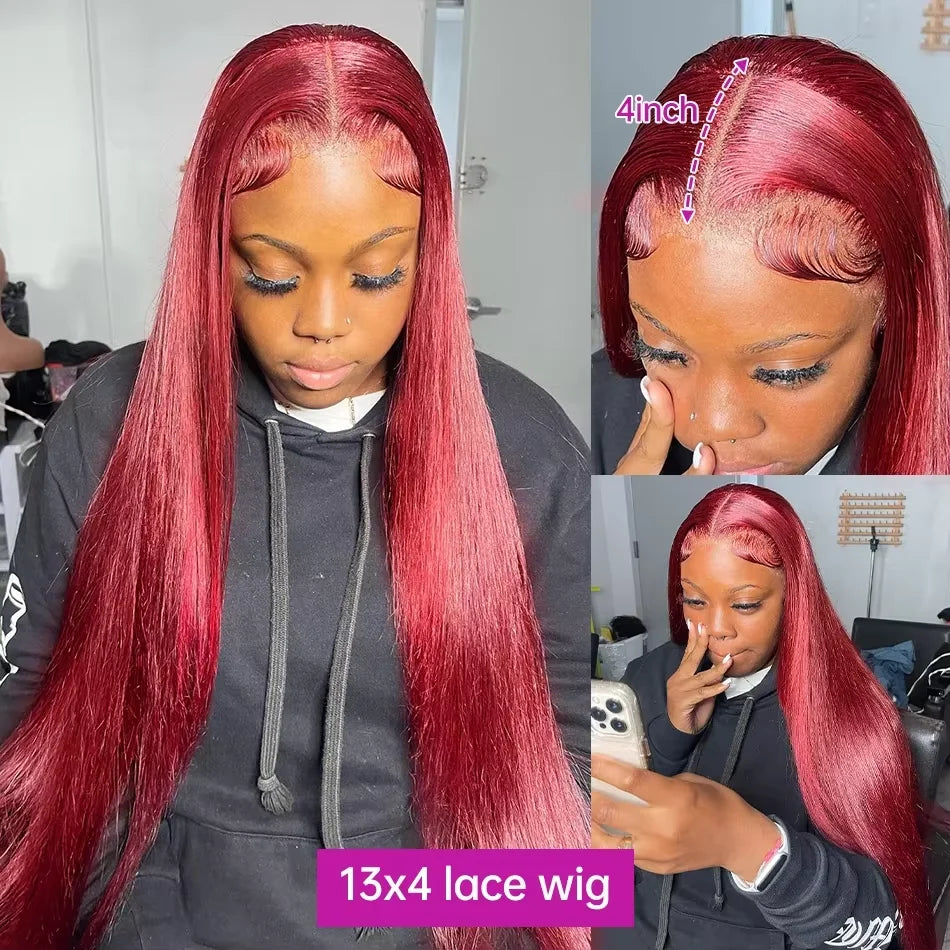 Burgundy  Hair Wig