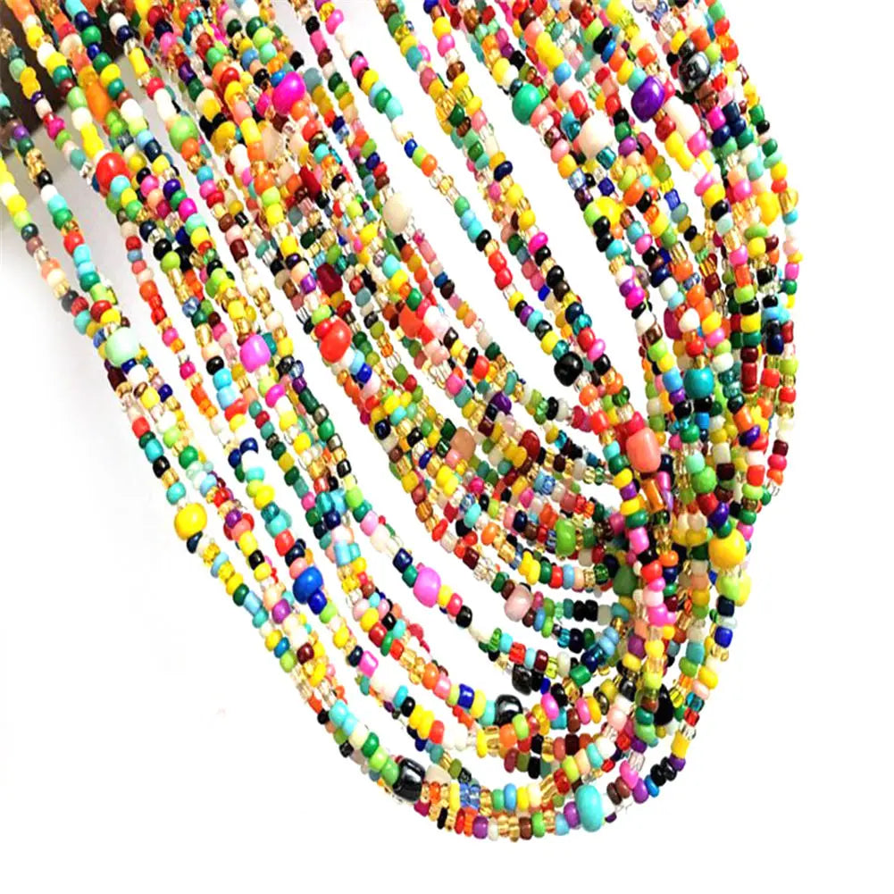 Women Layered Beaded Belly Chain