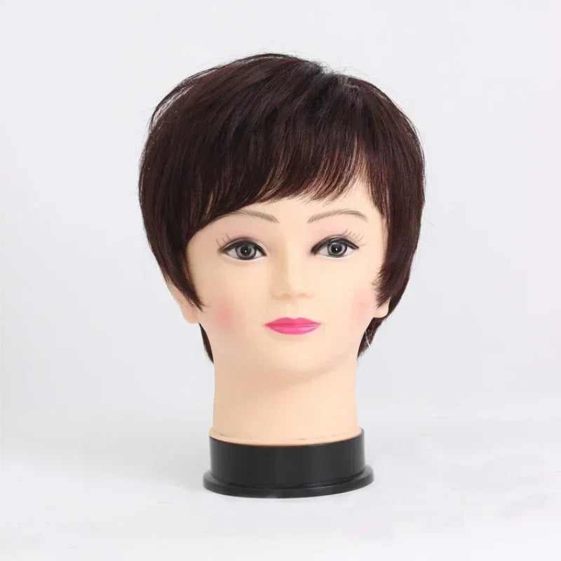 Human Hair Short Straight Wig