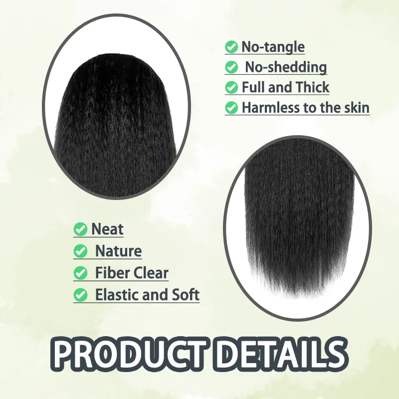 Long Kinky Straight Wig