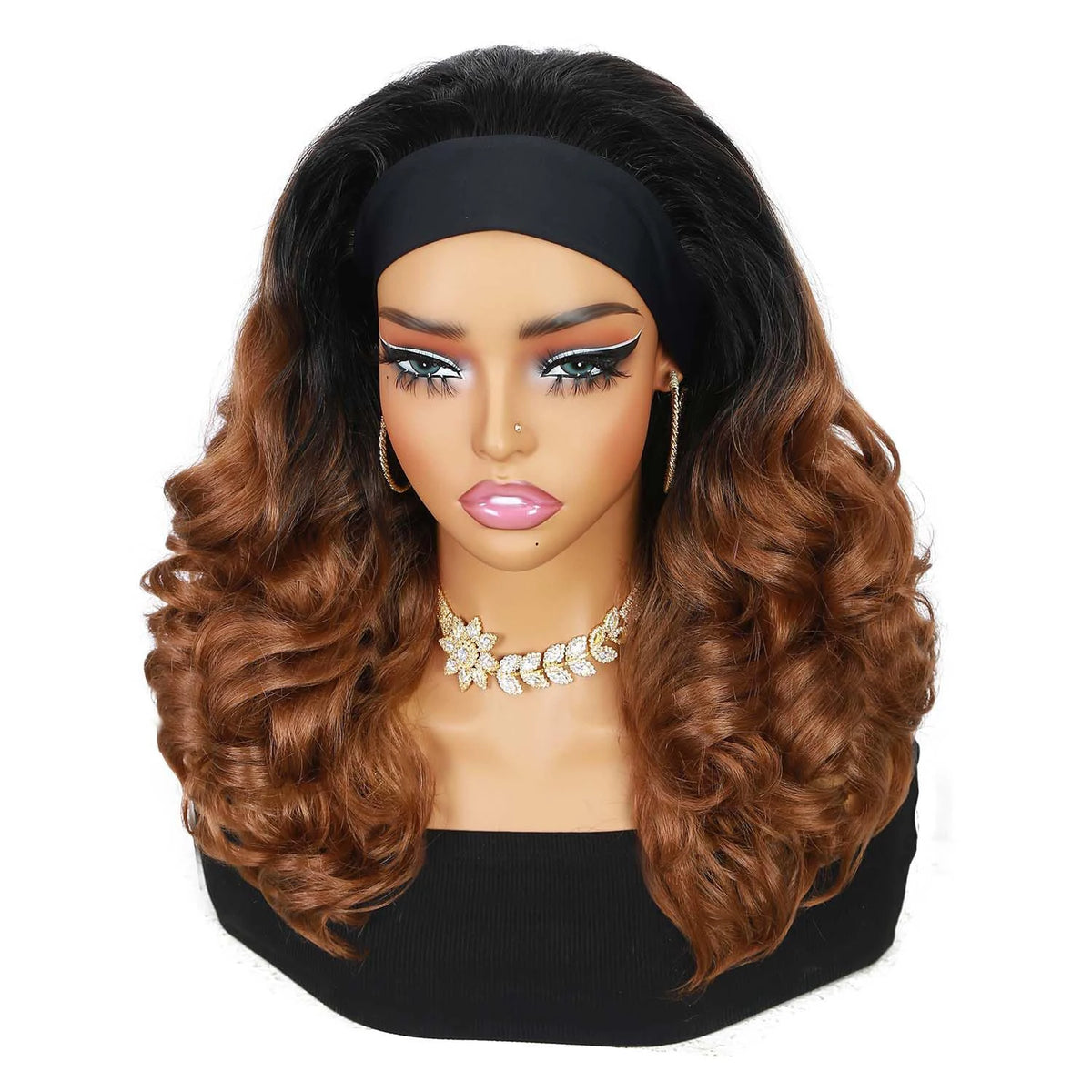Yaki Curly Headband Wigs