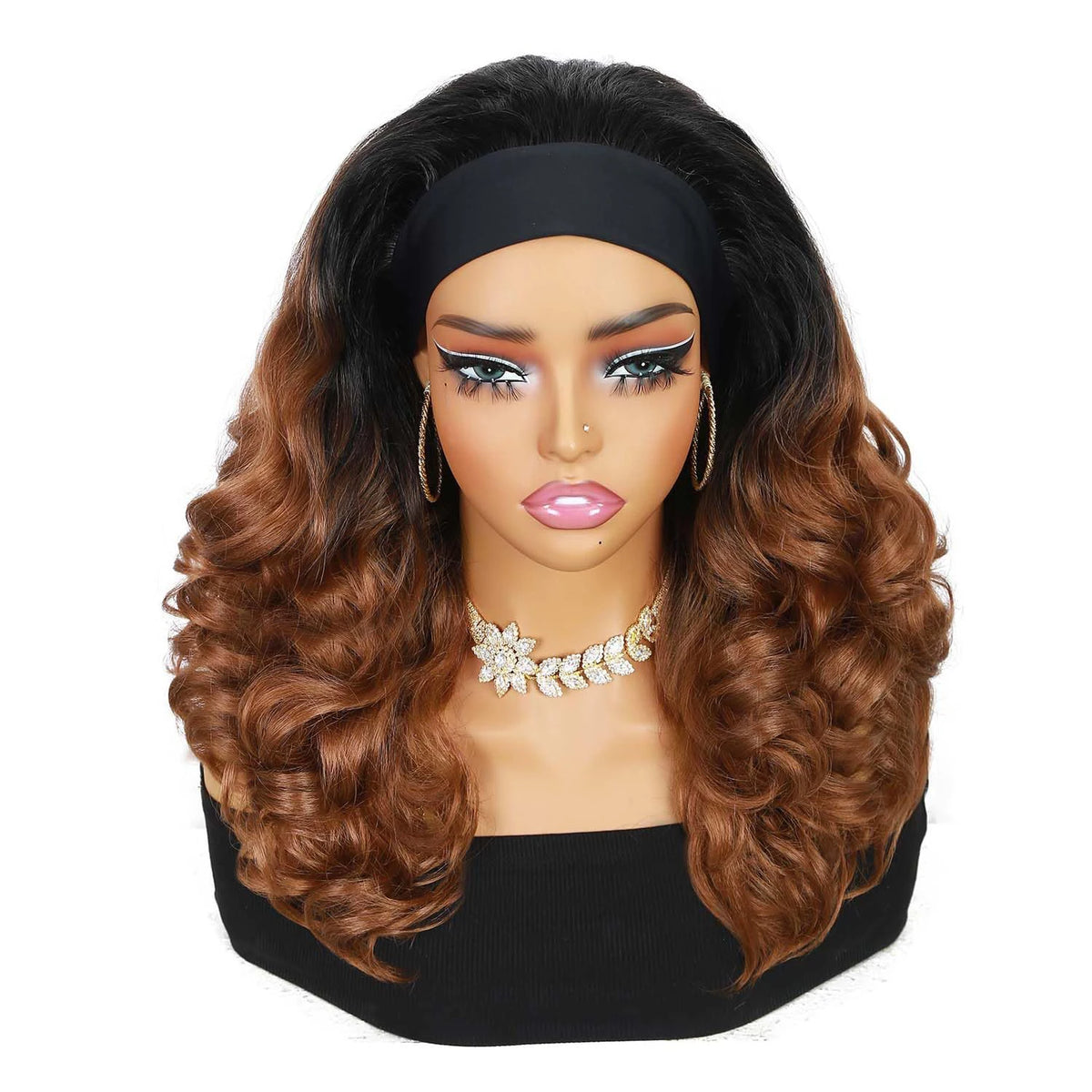 Yaki Curly Headband Wigs