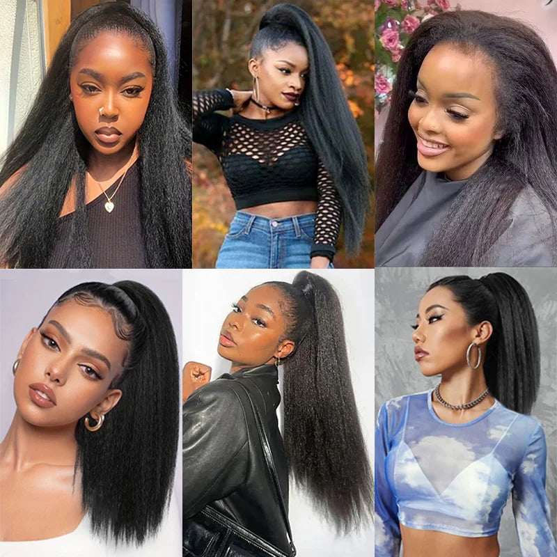 Long Kinky Straight Wig