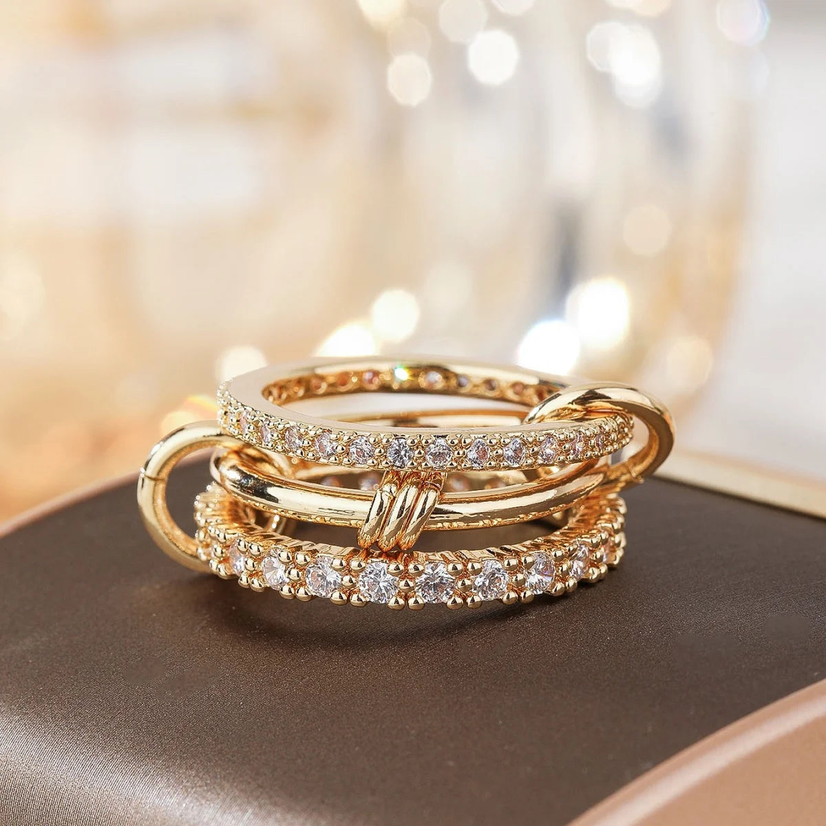 A Three-Ring Stacked Ring