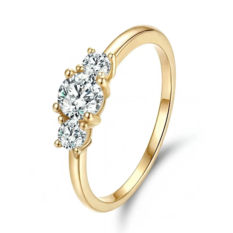 Round Zircon Ring
