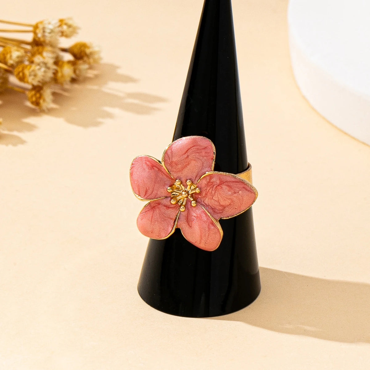 Open Ring with Flowers