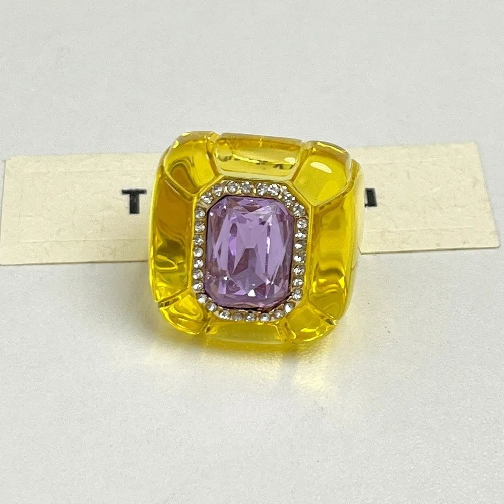 New Colorful Rhinestones Ring