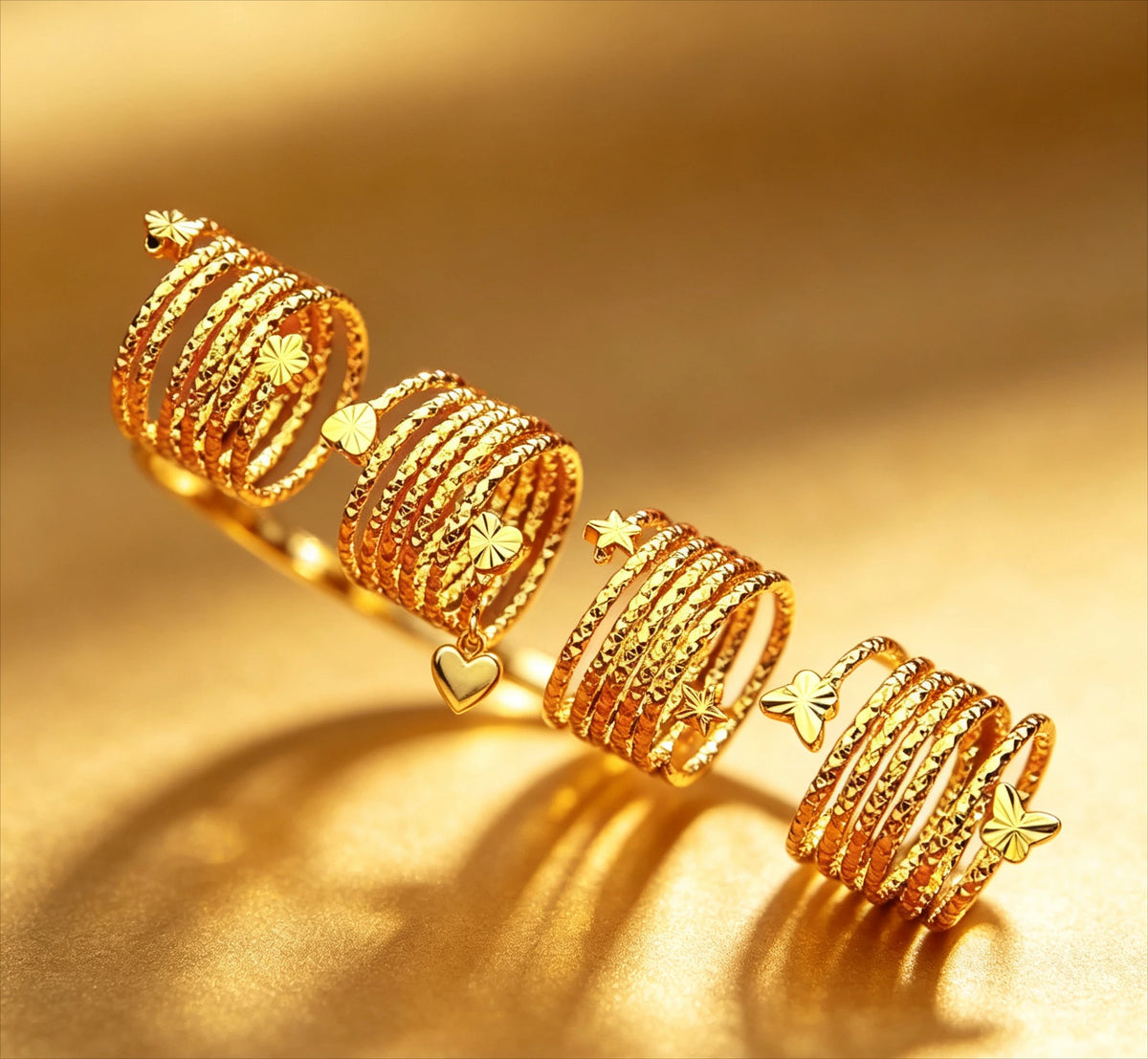Heart Ring Pure Gold,