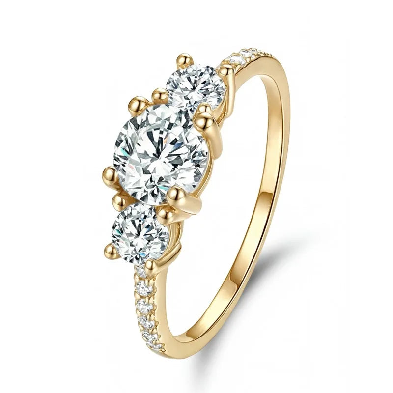 Round Zircon Ring