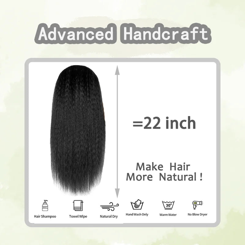 Long Kinky Straight Wig