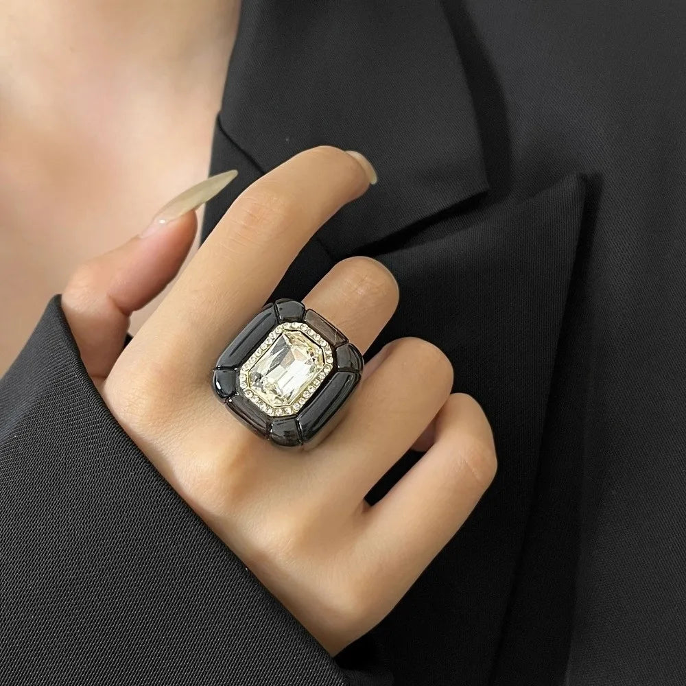 New Colorful Rhinestones Ring