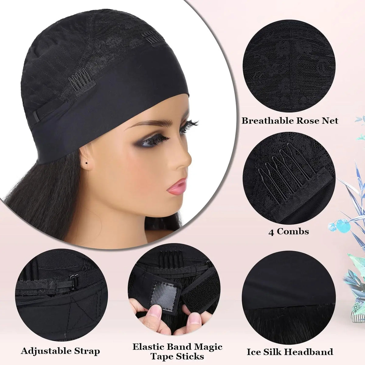 Long Kinky Half Wig