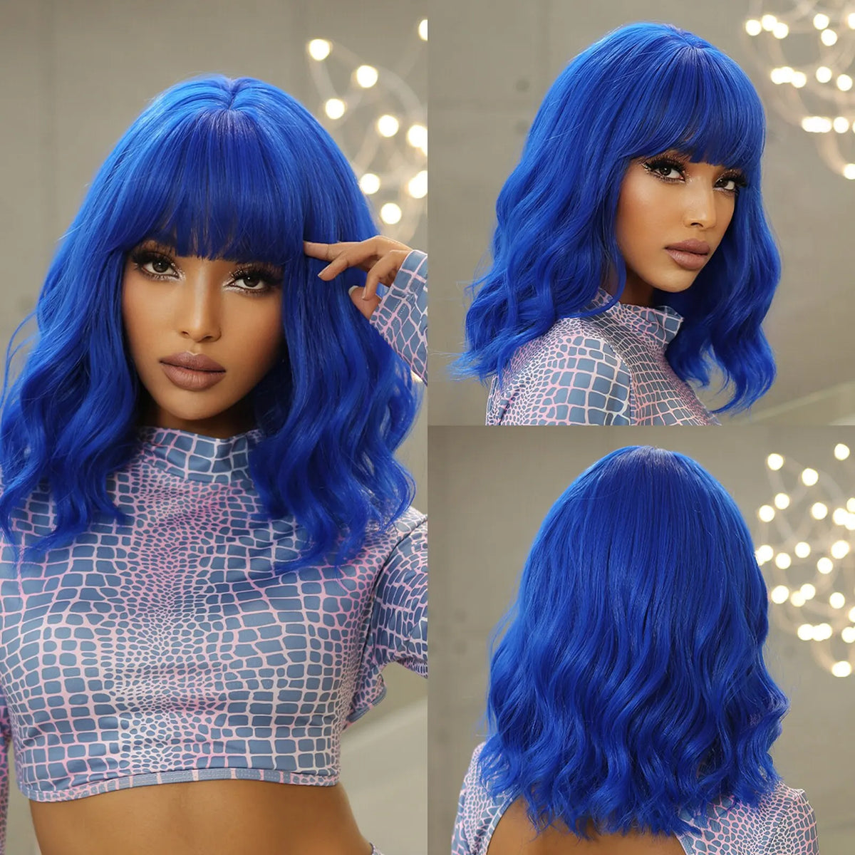 Short Wavy Bob Wigs