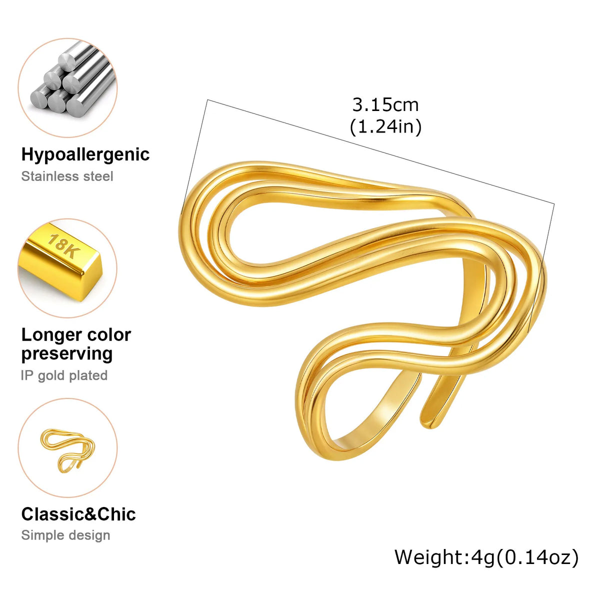 Women's Ring, 18k Gold