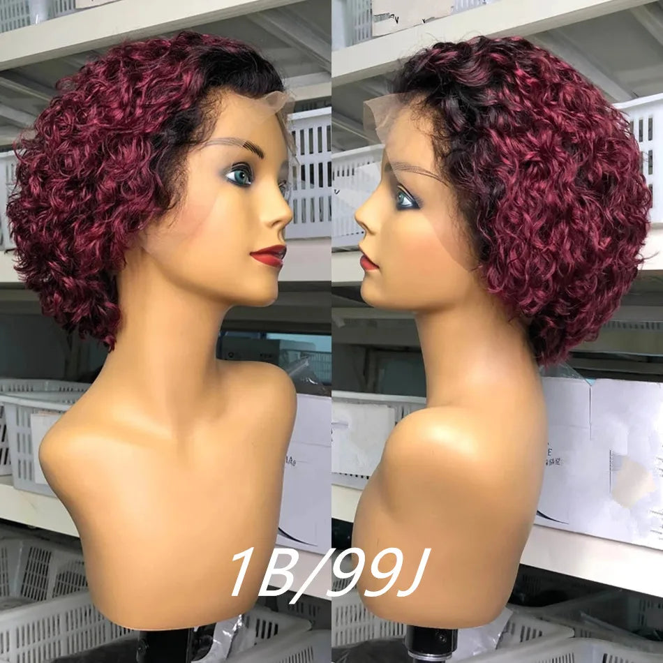 Burgundy  Honey Colored Wigs