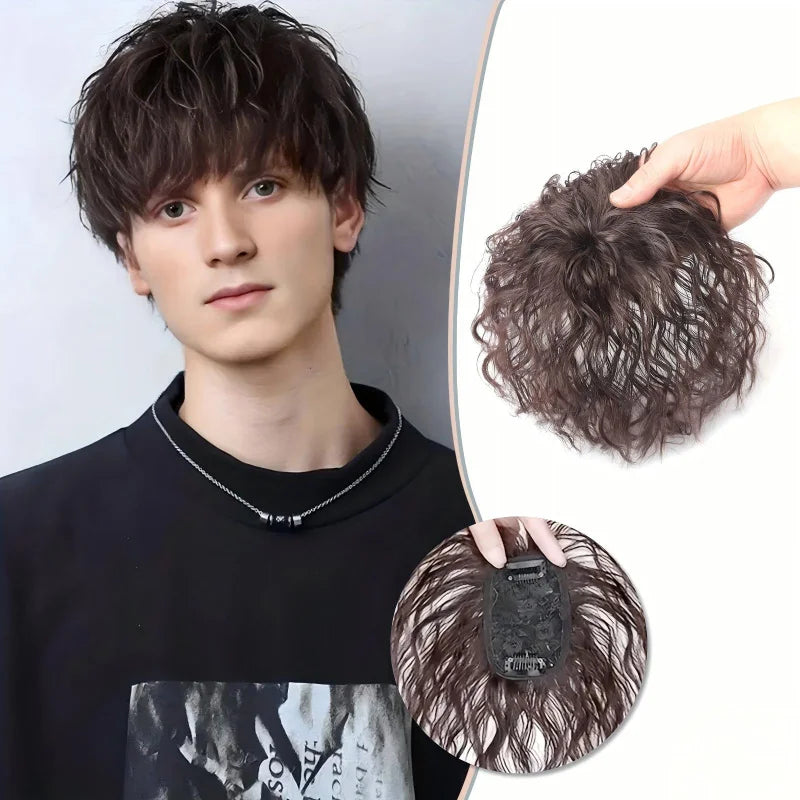 Men'S Short Synthetic Wavy