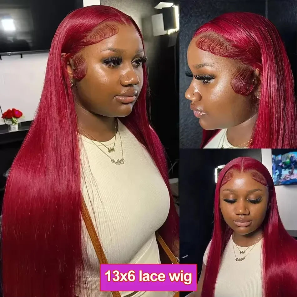 Burgundy  Hair Wig