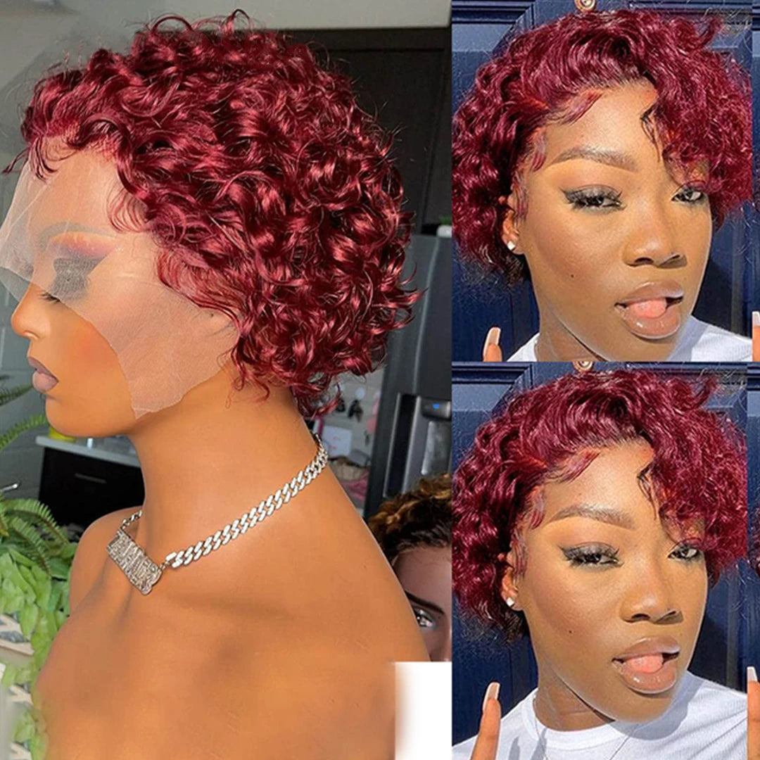 Burgundy  Honey Colored Wigs