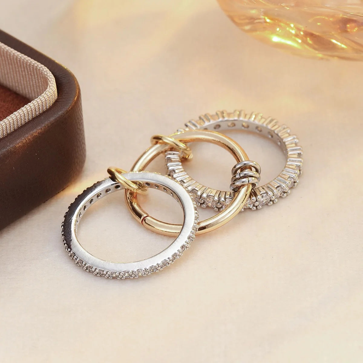 A Three-Ring Stacked Ring
