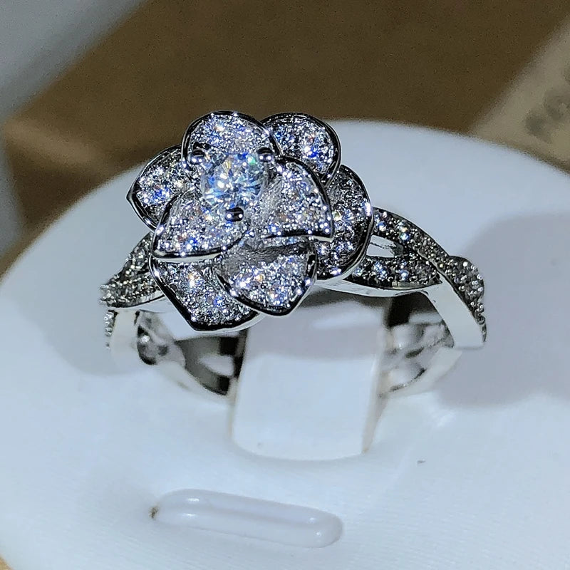 Three-Dimensional Rose Ring