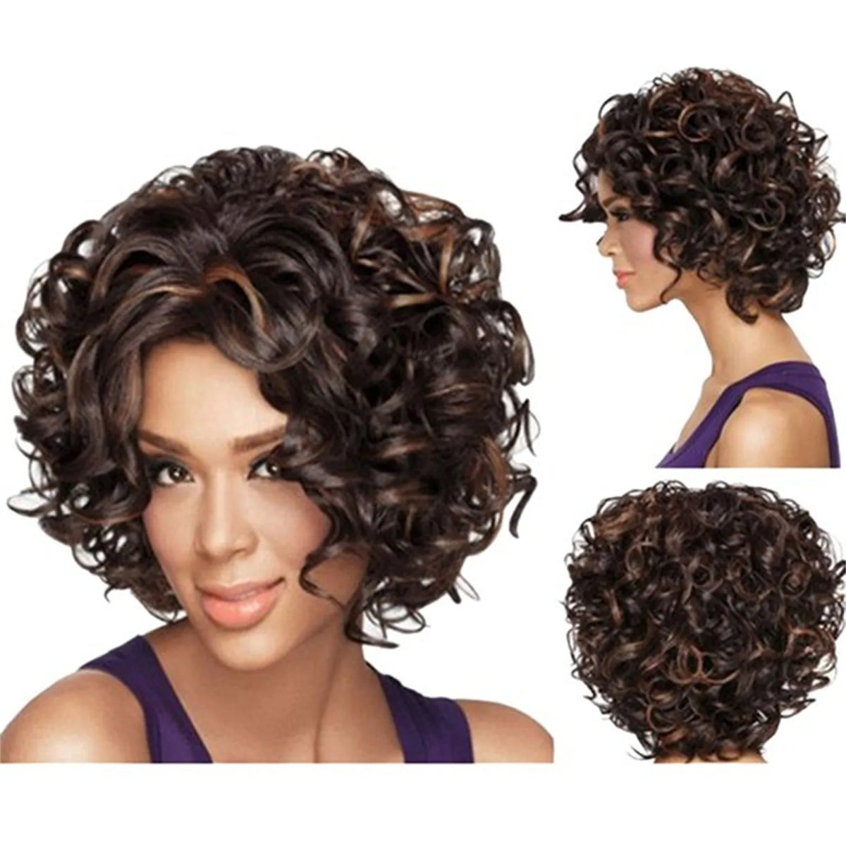 Short Curly Human Hair Wig