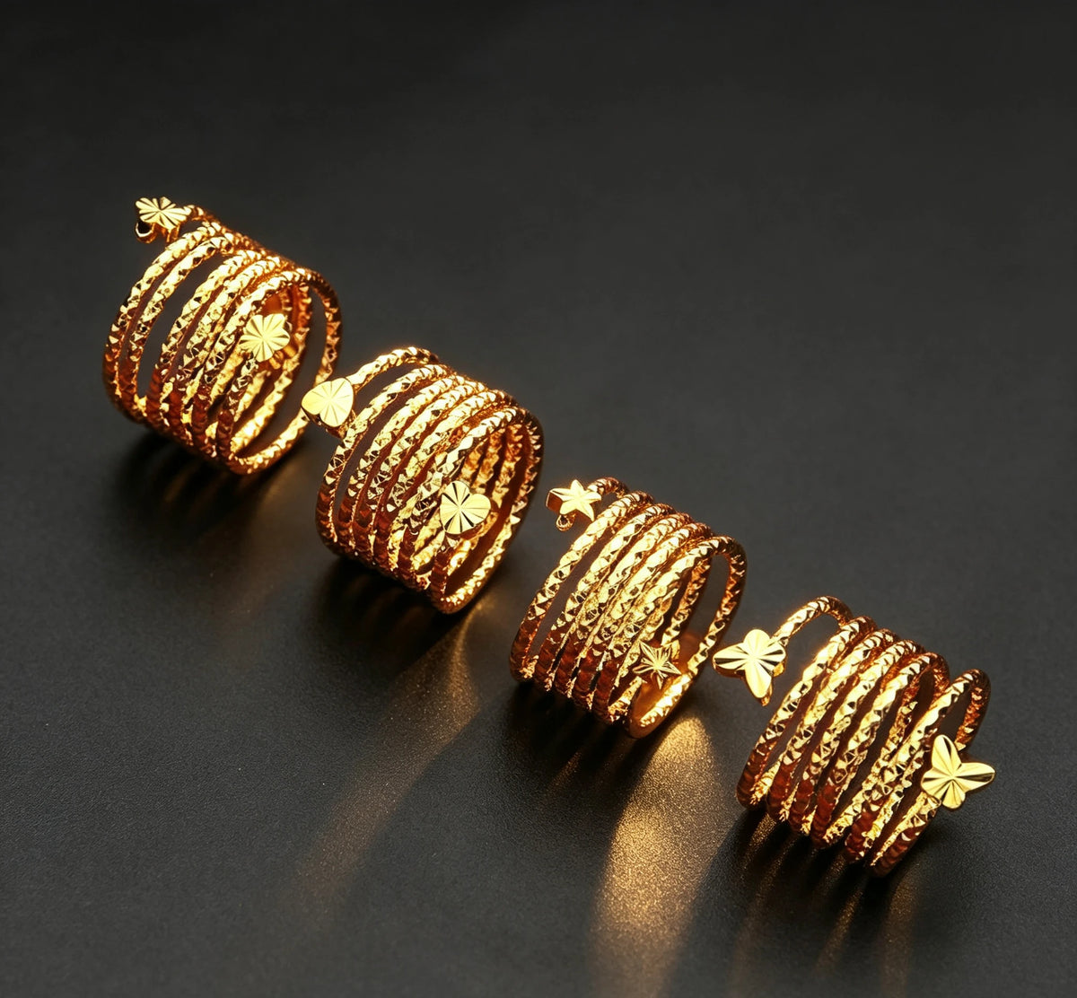 Heart Ring Pure Gold,