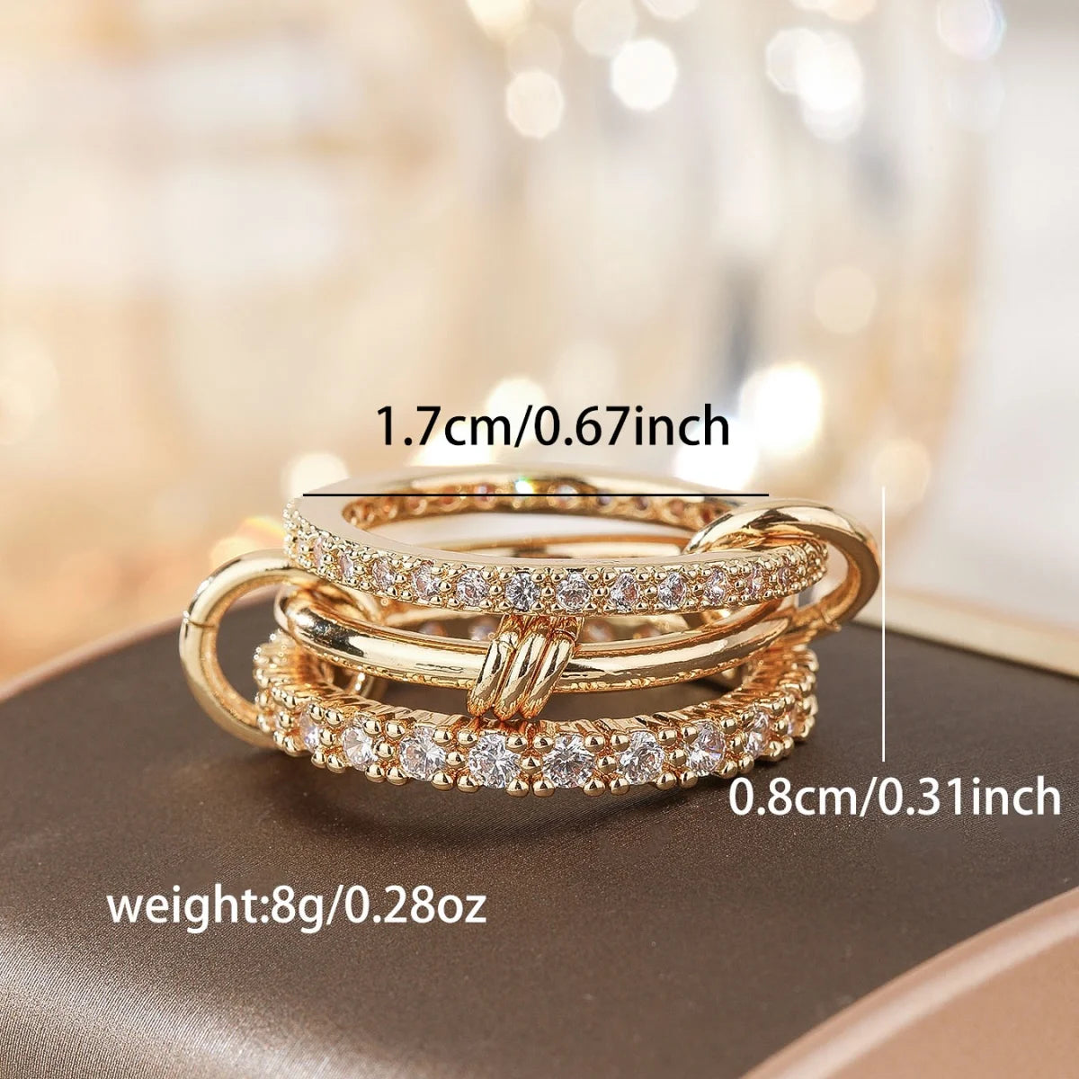 A Three-Ring Stacked Ring