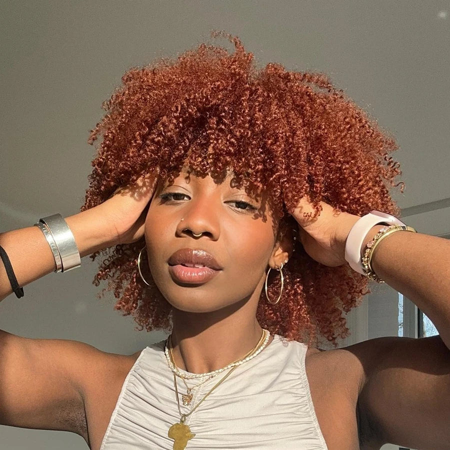 Orange Ginger Blonde Wig for Women
