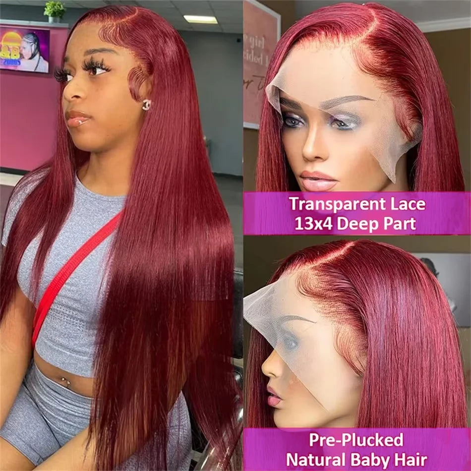Burgundy  Hair Wig