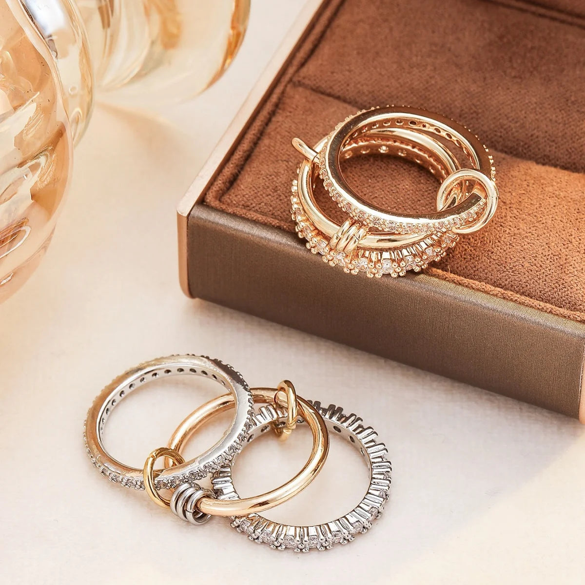 A Three-Ring Stacked Ring